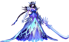 Saya's sprite in The Archmage's Hall of Dimensions